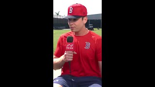 Triston Casas discusses his new look at Red Sox Spring Training mlb redsox [upl. by Dovev]