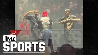 DeMar DeRozan Russ Westbrook Dance On Stage With Kendrick Lamar LeBron In Crowd  TMZ Sports [upl. by Ajit]