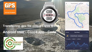 How to download gpx and put onto Coros watch  Android user [upl. by Kathryne629]