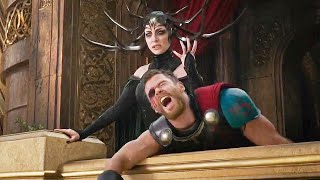 Thor Ragnarok Hela vs Thor 1st Fight Thor lost his 1 eye in Hindi [upl. by Alamak680]