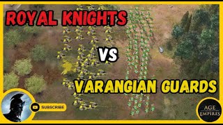 Royal Knights VS Varangian Guards  AoE IV [upl. by Kezer]