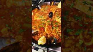 paella de marisco 🦐 para 4 personas paella paellademarisco paellarecipe paellalovers paellas [upl. by Beghtol]