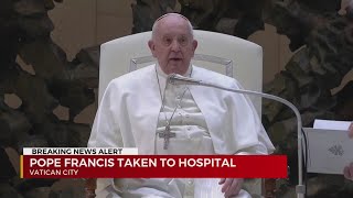 Pope Francis taken to Rome hospital [upl. by Ferree906]