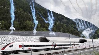 Worlds Longest Rail Tunnel Opens in Switzerland [upl. by Rainger]