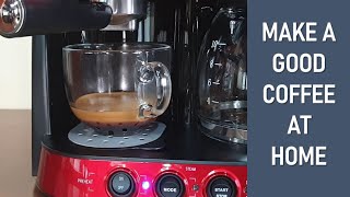 Baumann Living 2in1 Espresso amp Drip Coffee Machine Make A Good Coffee At Home  Review [upl. by Farro]