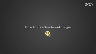 How to deactivate Auto Login in Mistika Boutique [upl. by Ailliw]