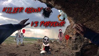 Horror Clown VS Parkour POV [upl. by Oiratno286]