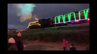 Paignton and Dartmouth Steam Railway Christmas Train of Lights at Goodrington [upl. by Sullecram]