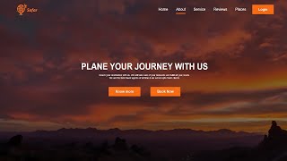 Travel Website Using HTML CSS  Step by Step Tutorial  Fast Code [upl. by Kolk]