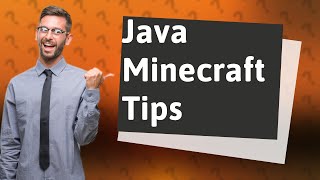 How do I make Java run smoother in Minecraft [upl. by Thun]