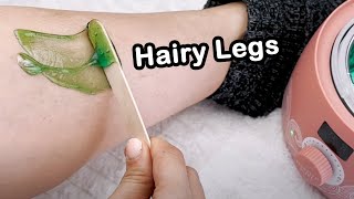 Waxing Legs at Home  QUICK and EASY [upl. by Toole]