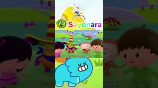 SAYONARA  さよなら  LAGU ANAK INDONESIA  EduFam Nursery Rhymes amp Kids Songs [upl. by Zeiger7]