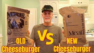 17 Year Old MRE BBQ Cheeseburger VS New MRE Jalapeño Cheeseburger [upl. by Roanna239]