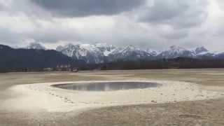 Forggensee lake without water GermanyFüssenBayern [upl. by Magen]