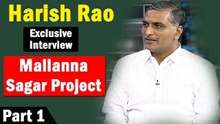 Minister Harish Rao Exclusive Interview over Mallanna Sagar Project  LIVE  Part 01 [upl. by Ion]