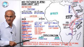 अफ़्रीकी  एशियाई भ्रंश में नव विवर्तनिकी NEO TECTONICS IN AFRO ASIAN GREAT RIFT  Lesson 13 [upl. by Streetman]