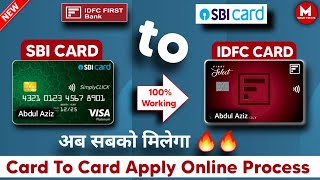 Card to Card Credit Card Apply Online Process ¦ How to Apply Card to Credit Card Idfc First Bank [upl. by Nilesoj]