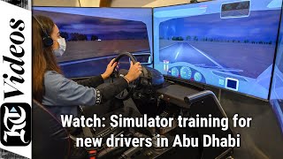 Watch Simulator training for new drivers in Abu Dhabi [upl. by Anrahs]