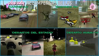 GTA Vice City  Recompensas de las Carreras Misiones RC Desafíos del Estadio y el AmmuNation [upl. by Aleemaj]