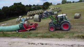 Un chantier d’enrubannage EN BOUDIN dans le Berry [upl. by Nolahc]