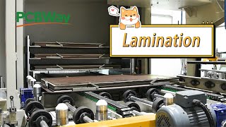 Lamination  Multilayer PCB Manufacturing Process  04 [upl. by Camille]