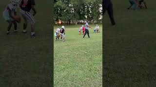 Fumble drills with coach Kip Pikesville wildcats 8u American [upl. by Namus]