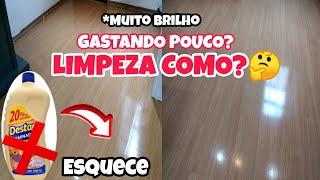 COMO FAZER FÁCIL A LIMPEZA DO PISO MADEIRA LAMINADO GASTANDO POUCO [upl. by Ezra522]