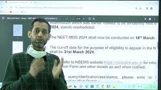 Attention Aspirants NEET MDS 2024 Date Officially Announced by NBE [upl. by Orfinger]