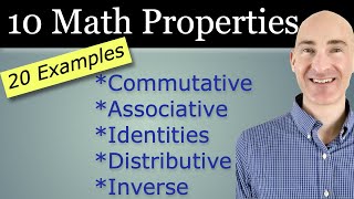 10 Math Properties to KnowCommutative Associative Identity Inverse Zero Property Distributive [upl. by Azarcon470]