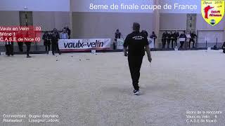 Vaulx en Velin vs Nice doublette mixte 8eme de coupe de France [upl. by Cattima780]