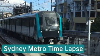 Sydney Metro Front View Time Lapse [upl. by Terej]