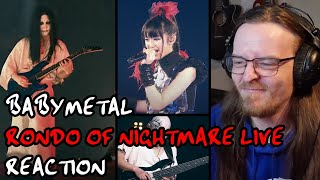 THAT INTRO WAS SO AWESOME  BABYMETAL  Rondo of Nightmare LIVE BUDOKAN REACTION [upl. by Dnalrag]