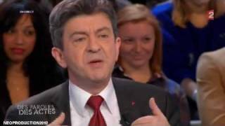 Marine Le pen  Mélenchon  Des paroles et des actes  SUITE PART2 23022012 [upl. by Hennahane]