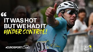 Mark Cavendish REACTS after BRUTAL Stage 1 Tour de France opener 🇫🇷 [upl. by Gnoz]