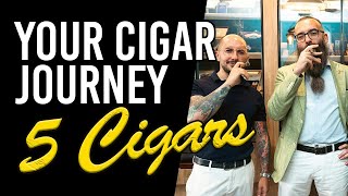 Start Your Cigar Journey Right With These 5 Great Cigars cigarculture cigartalk [upl. by Noneek]