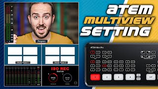 Customize ATEM Multiview Settings  ATEM Mini Extreme Quick Tips [upl. by Nirak]