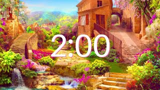 2 MINUTE TIMER  Countdown Timer with Beautiful Piano Music and Nature Sounds  Productivity [upl. by Linell260]