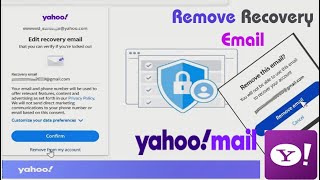 How to remove recovery email from Yahoo mail [upl. by Ainecey172]