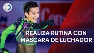 Donovan Carrillo sorprende con rutina de patinaje inspirada en lucha libre [upl. by Enitsud]