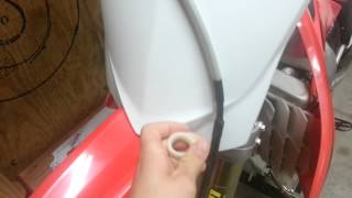 Honda CRF250r Front Fender and Number Plate Conversion [upl. by Swanhilda320]