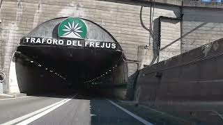 Entering the Fréjus Road Tunnel Alps from Italy to France [upl. by Ayojal209]