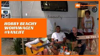 Der neue EinsteigerWohnwagen Hobby Beachy 360 420 450 im VANLIVE Stil Vorstellung Caravan Salon [upl. by Gnas334]