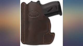 Barsony New Brown Leather Gun Concealment Pocket Holster for Small 22 25 380 review [upl. by Cairistiona]