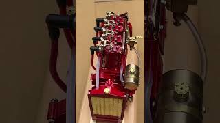 How About Red H75 4 Cylinder 4 Stroke Engine  EngineDIY enginediy enginemodel 4cylinder [upl. by Nipha]