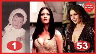 Catherine Zeta Jones Transformation ⭐ From 1 To 53 Years Old [upl. by Htiduy]