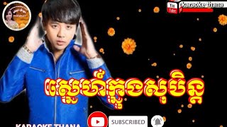 ស្នេហ៍ក្នុងសុបិន្ត Sne knong SobenKaraoke Thana ភ្លេងសុទ្ធ [upl. by Euqinahc430]