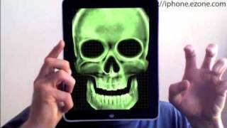 Apple iPad Demo  Skull XRay [upl. by Ahsiekrats]