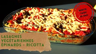 LASAGNE VEGGIE  RECETTE FACILE [upl. by Ellevehs]