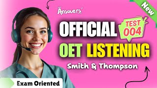 OET LISTENING TEST 04 Official oet oetexam oetnursing oetlisteningtest [upl. by Anead551]