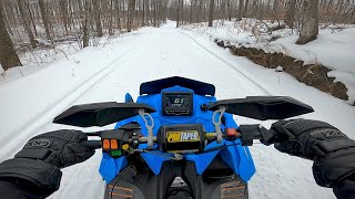 2020 Polaris Switchback Assault 850  POV Test Ride Binaural Audio [upl. by Bristow]